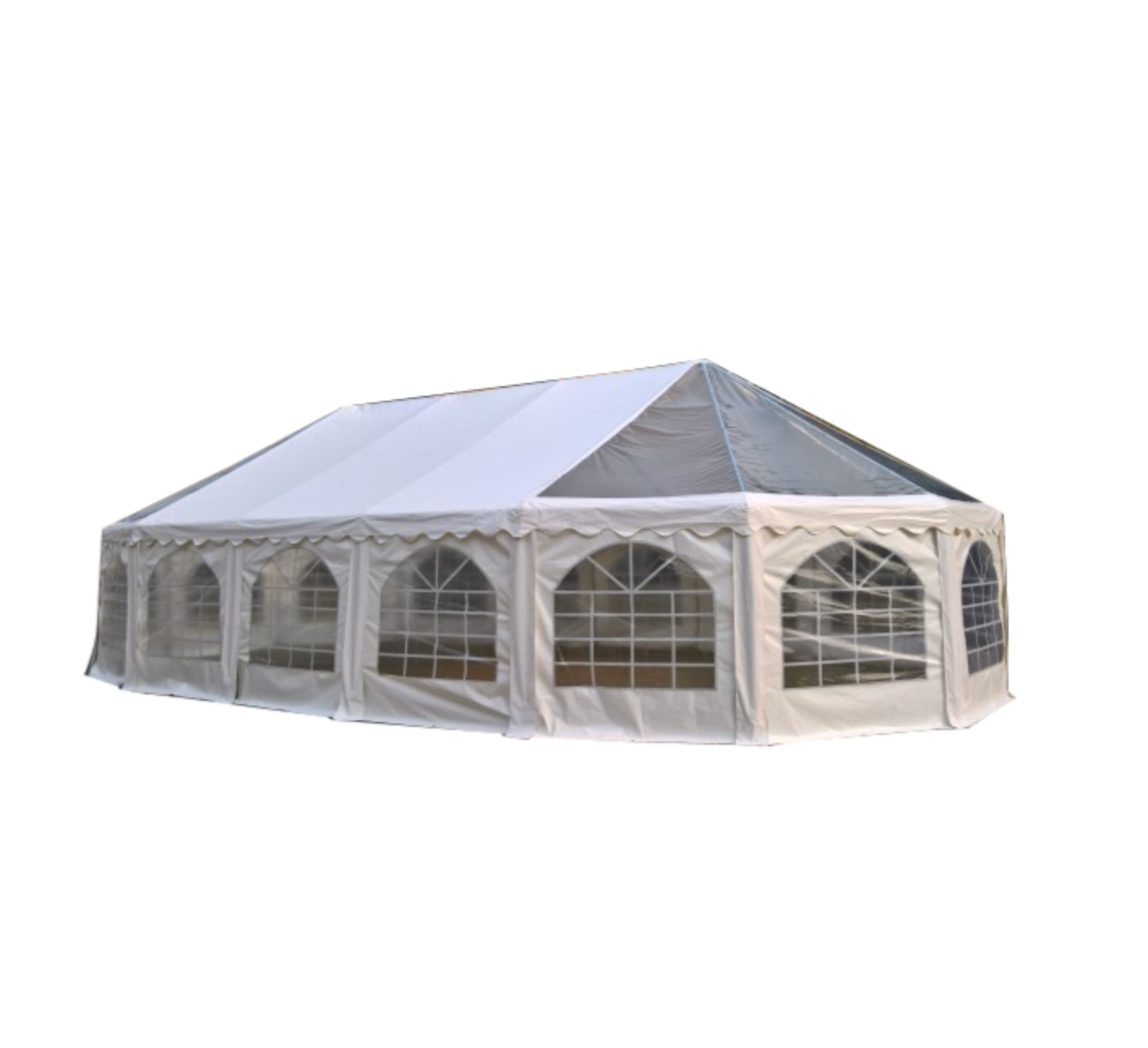 6.5x12m Oval Party Tent (Clear PVC)