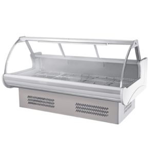 Butchery Display Fridge – Ecoplus Curved Glass Floor Model (1.5m)
