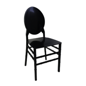 Oval Back Resin Chair