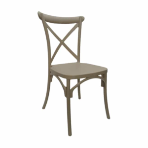 Modern Resin Cross-Back Event Chair