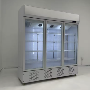 Triple Glass Door Display Fridge – 1100L Commercial Beverage Refrigerator