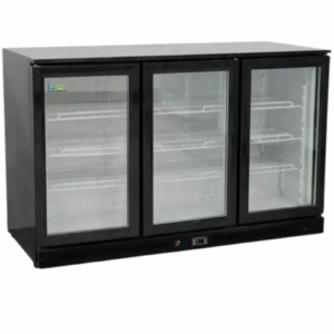 3 Door Back Bar Display Fridge – Commercial Beverage Cooler